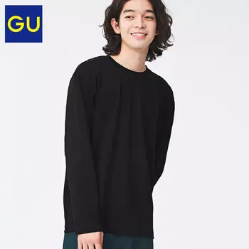 Футболка GU с круглым вырезом, темно-серый