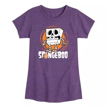 Футболка «Губка Боб» для девочек 7–16 лет «Губка Бу» Nickelodeon, фиолетовый