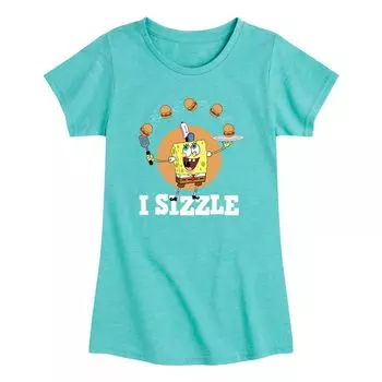 Футболка «Губка Боб I Sizzle» для девочек 7–16 лет Licensed Character, синий