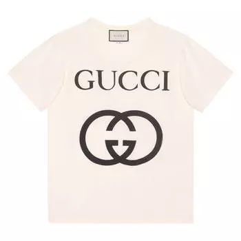 Футболка Gucci Cotton, молочно-белый