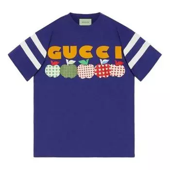 Футболка GUCCI Fw21 Apple Tee 'Purple', фиолетовый