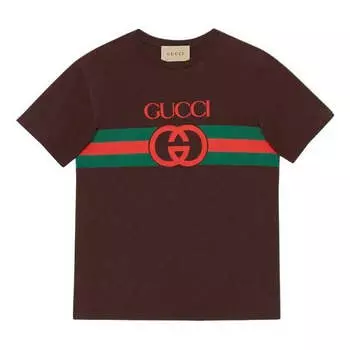 Футболка GUCCI FW22 Interlocking G Cotton T-Shirt 'White', белый