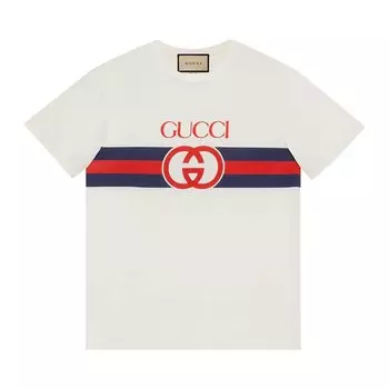Футболка Gucci Interlocking G T-Shirt 'White', белый