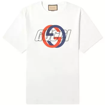 Футболка Gucci Interlocking Graphic Logo, цвет Sunlight