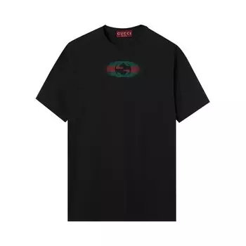 Футболка Gucci Jersey T-Shirt Black, черный