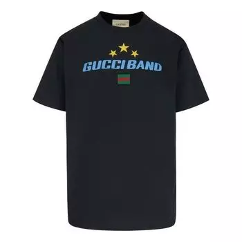 Футболка Gucci Short-Sleeve Over T-Shirt 'Black', черный