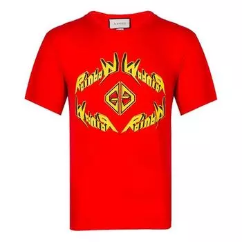 Футболка GUCCI Short sleeves Tee 'Red', красный