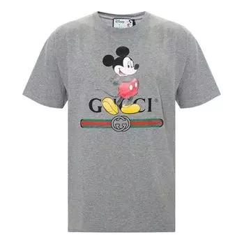 Футболка Gucci x Disney Crossover Short Sleeve Unisex Gray, серый
