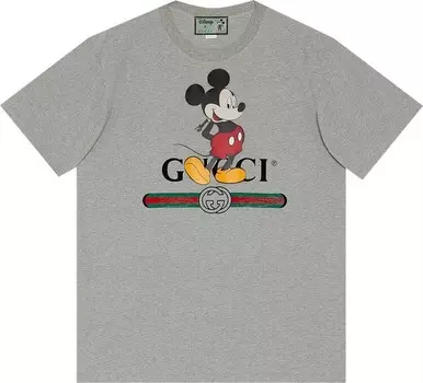 Футболка Gucci x Disney Oversize T-Shirt Grey, серый