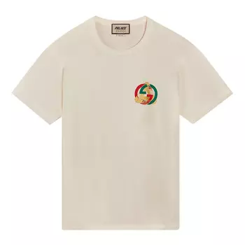 Футболка Gucci x Palace GG-P Canvas With G And P Crystal Details, светло-розовый
