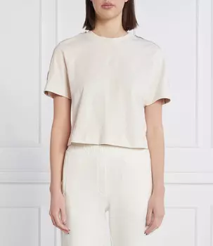 Футболка GUESS ACTIVE BRITNEY Cropped Fit, бежевый