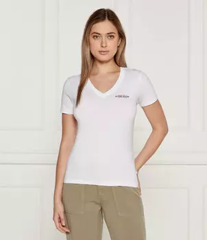 Футболка Guess Jeans AMERICA Slim Fit, белый
