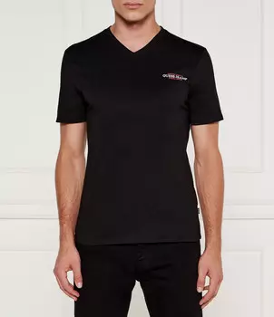 Футболка Guess Jeans AMERICAN Slim Fit, черный