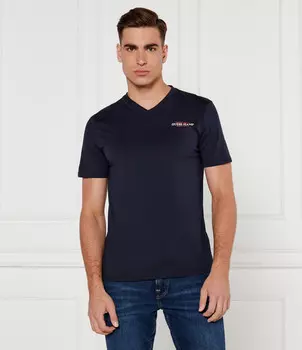 Футболка Guess Jeans AMERICAN Slim Fit, темно-синий