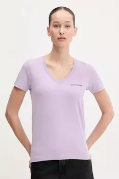 Футболка Guess Jeans, фиолетовый