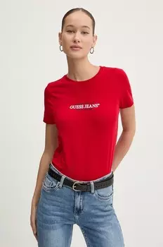 Футболка Guess Jeans, красный