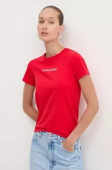 Футболка Guess Jeans, красный
