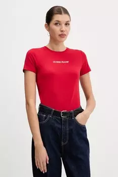 Футболка Guess Jeans, красный