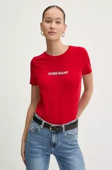 Футболка Guess Jeans, красный
