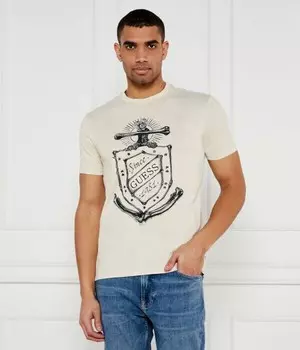 Футболка Guess Jeans Regular Fit, бежевый