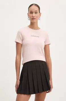 Футболка Guess Jeans, розовый