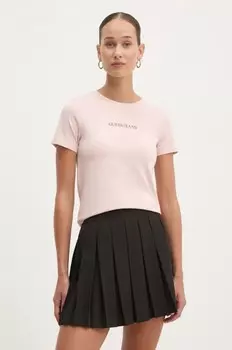 Футболка Guess Jeans, розовый