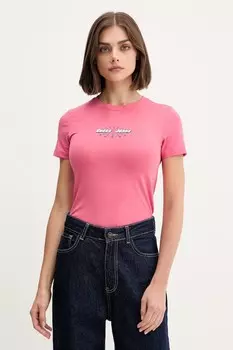 Футболка Guess Jeans, розовый