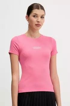 Футболка Guess Jeans, розовый