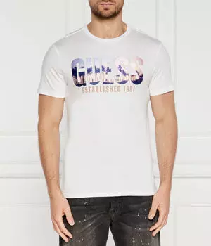 Футболка Guess Jeans с принтом, белый