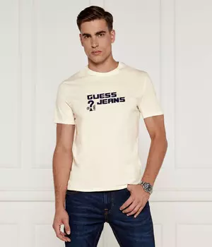 Футболка Guess Jeans Slim Fit, экрю