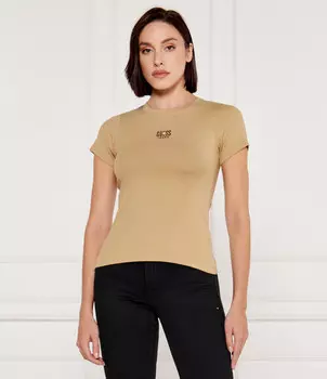 Футболка Guess Jeans Slim Fit, бежевый