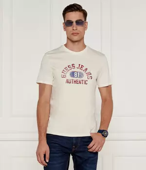 Футболка Guess Jeans Slim Fit, бежевый