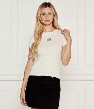 Футболка Guess Jeans Slim Fit, кремовый