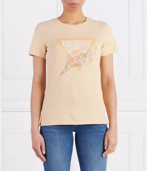 Футболка Guess Jeans Straight Fit, белый