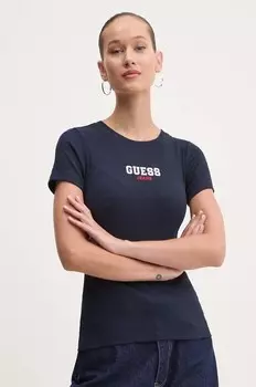 Футболка Guess Jeans, темно-синий
