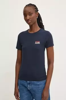 Футболка Guess Jeans, темно-синий