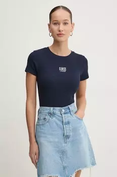 Футболка Guess Jeans, темно-синий