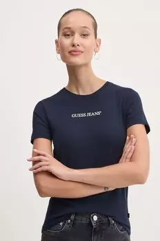 Футболка Guess Jeans, темно-синий