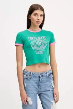 Футболка Guess Jeans, зеленый