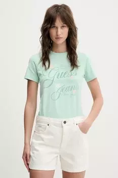 Футболка Guess Jeans, зеленый