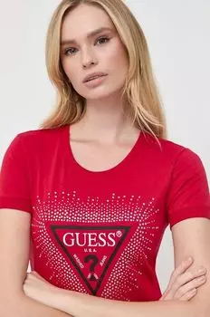 Футболка Guess, красный