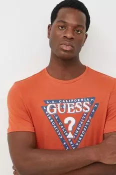 Футболка Guess, оранжевый