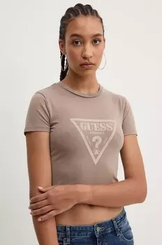 Футболка Guess Originals, бежевый