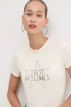Футболка Guess Originals, бежевый