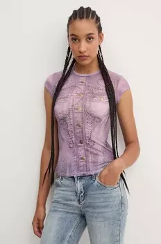 Футболка Guess Originals, фиолетовый