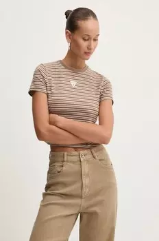 Футболка Guess Originals, коричневый