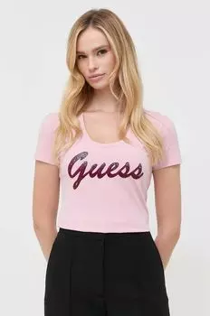 Футболка Guess, розовый