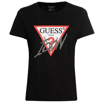 Футболка Guess, угольно-черный