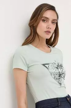 Футболка Guess, зеленый