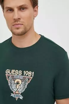 Футболка Guess, зеленый